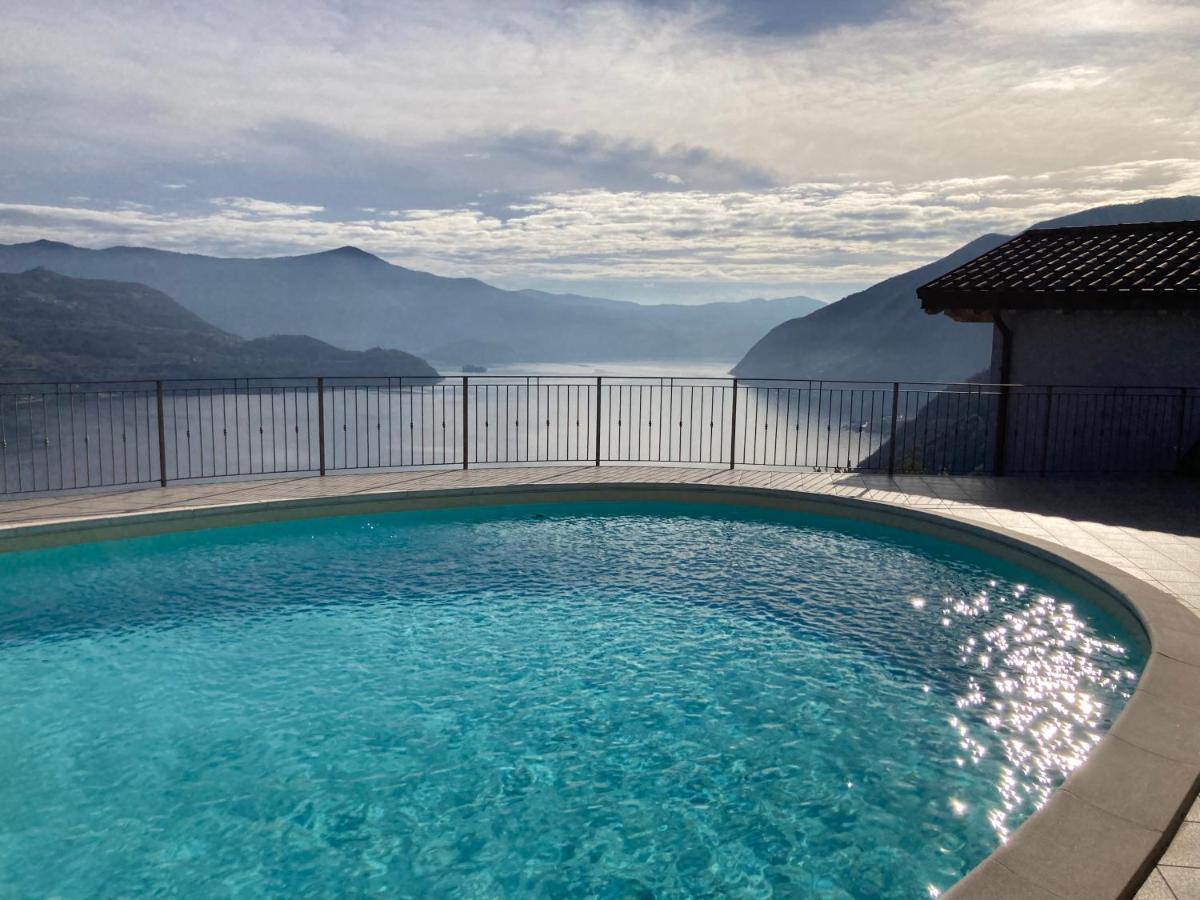 Appartamento Grande Terrazza Vista Lago Parzanica Exteriér fotografie